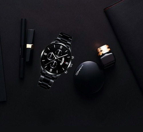 Nuevo Reloj Original Con Fecha Reloj Correa De Metal Hombre