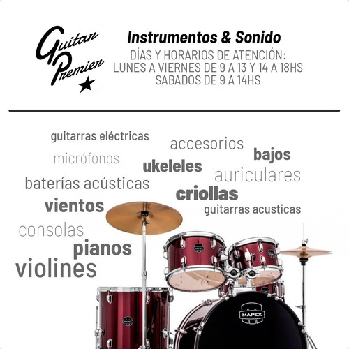 Bateria Electronica 8 Pads Doble Zona Efectos Usb Pedales 5c