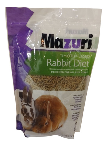 Mazuri Timothy Rabbit Diet 1 Kg Alimento Conejo