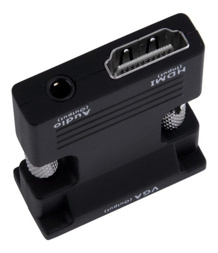 Hdmi Fêmea Para Vga Macho Conversor+adaptador De Áudio
