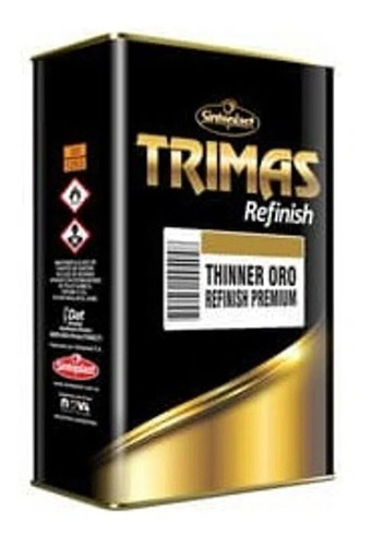 Thinner Oro Refinish Premium Trimas X 18 Litros