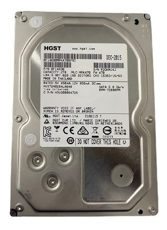 Hd Sata Hgst 2 Tera Byte 3.5 7200 Rpm H3v20006472s 