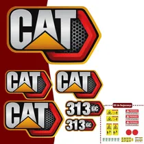 Comprar Jg De Adesivos Completo Caterpillar 313gc Máquinas Pesadas