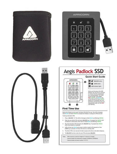 Apricorn Aegis Padlock 240 Gb Ssd 256 Bit Fips 140 2