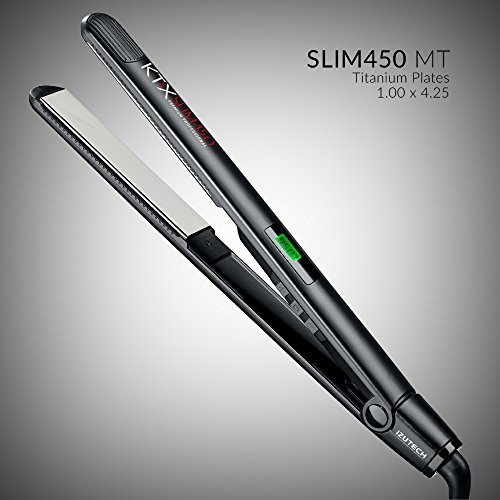 Izutech Ktx Slim450 Titanium - Plancha Plana Profesional De. Color Negro