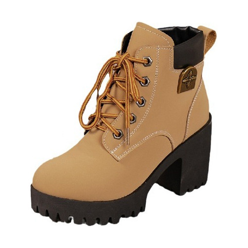 Botas Cortas De Tacón Alto De Talla Grande Para Mujer-2023