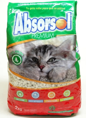 Piedras Sanitarias Gatos Absorsol 3.6k X 6un. Petit Pet Shop