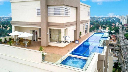 Imagem 1 de 30 de Apartamento Studio Pé Direito Duplo À Venda 35m² C/ 1 Dorm - Mobiliado - 1 Vaga - Campo Belo - Sp - Ap0005