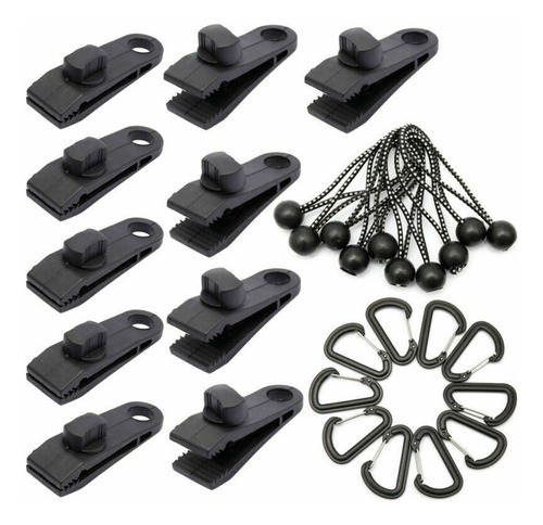 Carpas De Camping Clips Toldos, 30 Piezas