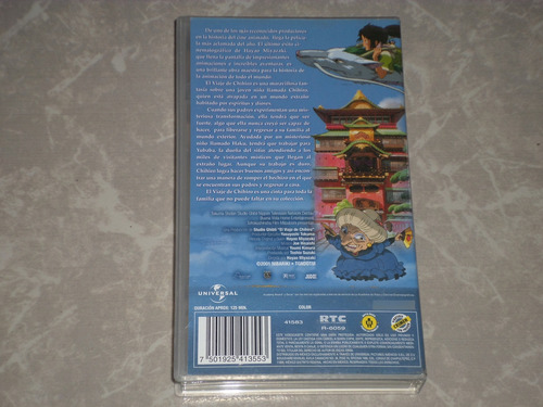 El Viaje De Chihiro - Spirited Away - Vhs Doblaje En Español (Usado)