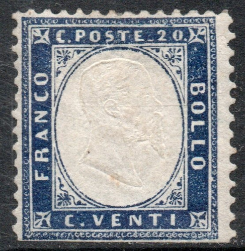 Italia Sello Nuevo Dentado Rey V. Emmanuel 2° Año 1862 