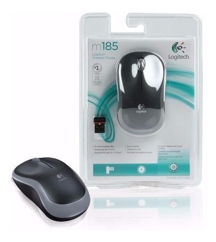 Mouse Sem Fio Logitech M185 Com Nano Receptor Usb