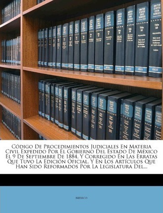 Libro Codigo De Procedimientos Judiciales En Materia Civi...