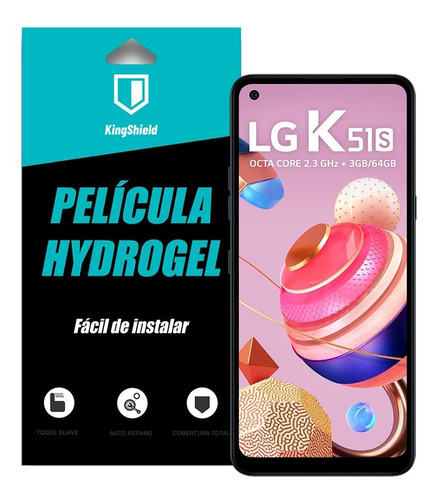 Película LG K51s Kingshield Hydrogel Tela Toda (2x Unid)