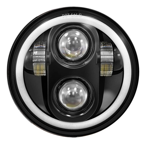 Faro Led Harley 5 3/4 Led Drl Ojos De Angel 5.75'' Moto