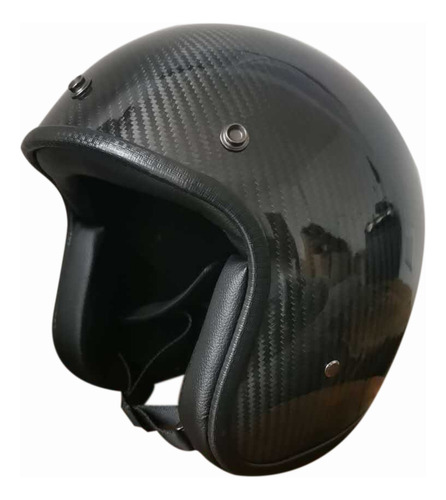 Casco 3/4 Face De Fibra De Carbono Professional Racing Ret