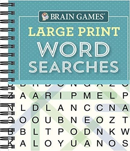 Brain Games - Large Print Word Searches (teal) -..., de Publications International L. Editorial Publications International, Ltd. en inglés