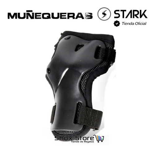Imagen 5 de 8 de Kit Protecciones Profesional Adulto Roller Skate Stark Black