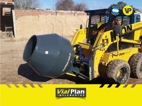 Implemento Trompo Hormigonero Minicargadora Vialplan, Bobcat
