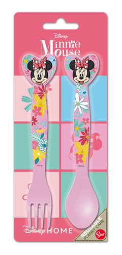 Cubiertos Pack X2 Minnie Mouse Original Disney Stor