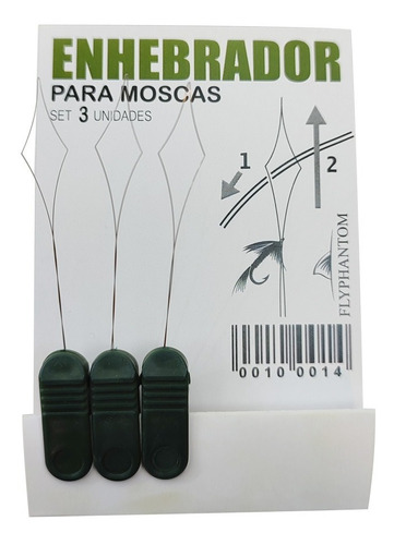 Enhebrador Para 3 Moscas Flyphantom Atado Moscas Strikefly