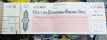 Comprar Antigua Chequera Bco Prov Buenos Aires Benito Juarez 1938