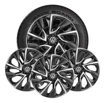 Comprar Jogo 4 Calotas Esportivas Aro 15 Ds4 Black Silver Volkswagen