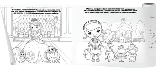 Livro Em Metro - Disney Junior - Para Colorir Auto Adesivo