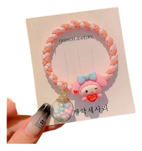 Pulsera Elástica Hello Kitty Para Niñas 