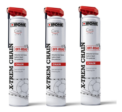 Imagen 3 de 5 de Lubricante De Cadena Ipone X-trem Chain Off Road 750ml X3u
