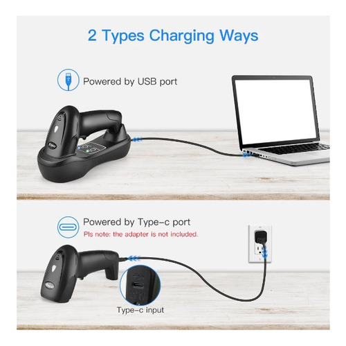 Eyoyo Leitor De Código De Barras Com Base Wifi Sem Fio Usb