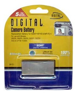 Batería Compatible Sony Sony Np-fc10 / Fc11 800mah - Dracma