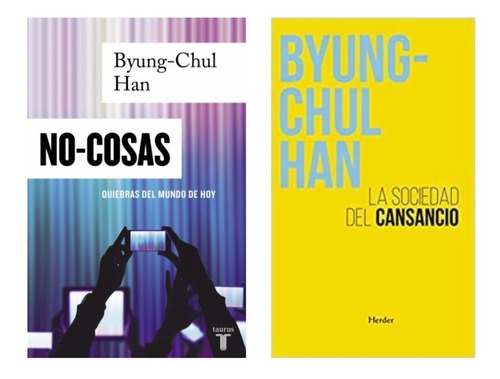 No Cosas + Sociedad Cansancio - Byung Chul Han - 2 Libros