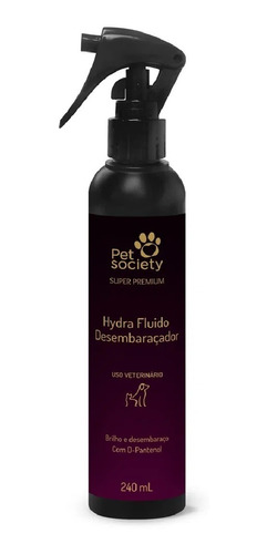 Fluido Desembaracador Banho A Seco 240ml Pet Society