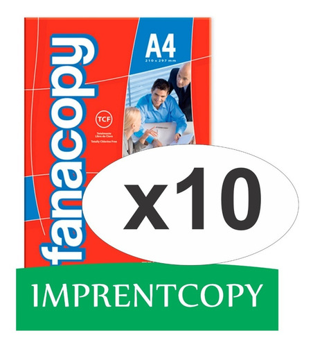 Fanacopy Resma/paquete/papel A4 X 10 Paquetes