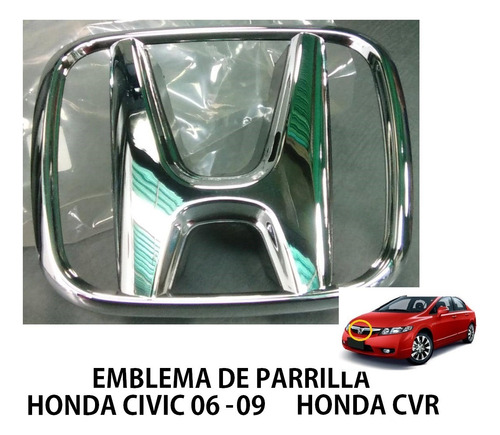 Emblema De Parrilla Honda Civic 06-11 