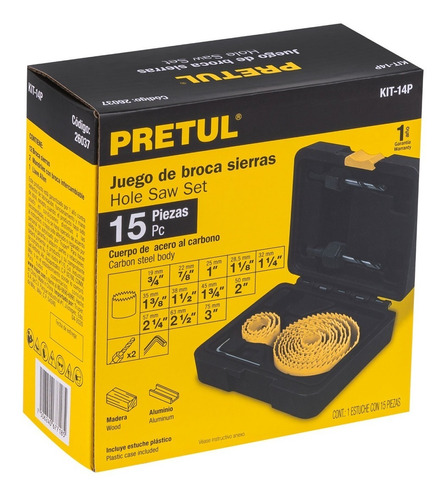 Juego Sierra Copa 15pzs Pretul Madera