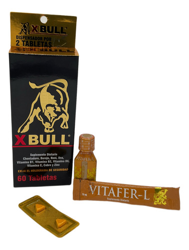 Vitafer-l Original (20ml + 10ml) + X- Bull Energizante 2 Tab