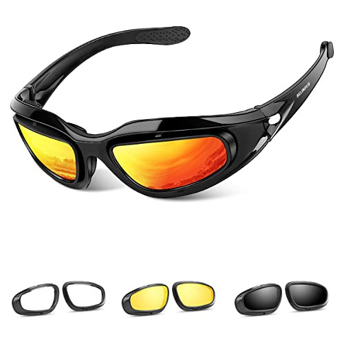 Gafas Ciclismo Polarizadas Motocicleta Gafas Tácticas Marco