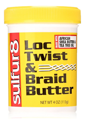 Sulfur 8 Mantequilla Loc Twist And Braid, 4 Onzas