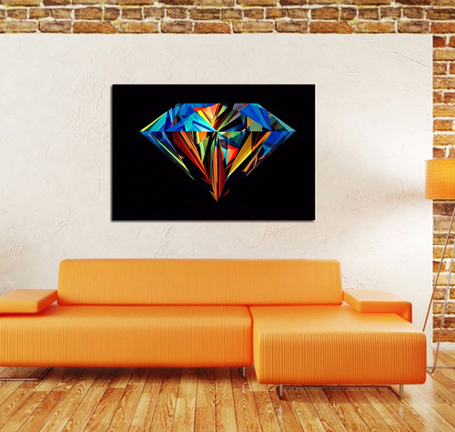 Vinilo Decorativo 30x45cm Diamante Colores Moderno