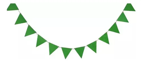 comprar Banderín Guirnalda Papel Liso Triangulo Fiestas Cotillón