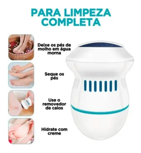 Imagem 4 de 9 de Lixa Elétrica De Pés Esfoliador Calos Elétrico Para Pés Usb