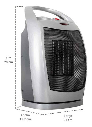 Calefactor De Ambiente Portátil Iusa 1500 W