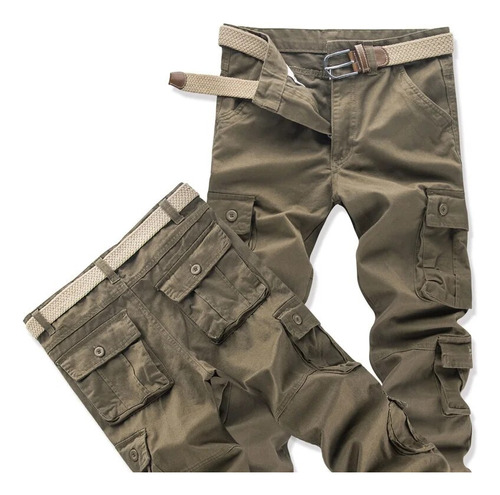 Pantalones Tipo Cargo, Camuflaje, Combate, Militar, Para Hom