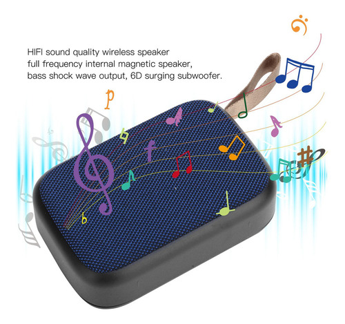 Mini Bocina Subwoofer Inalámbrico Estéreo Portátil Con Soni
