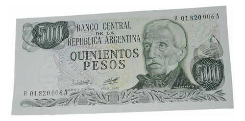 Billete 500 Pesos Reposición Serie A Sin Circular Perfecto 