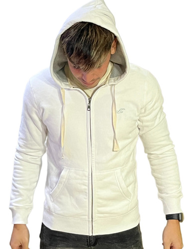 Campera Hollister Abrigo Frisa Canguro Capucha Hombre Hoodie