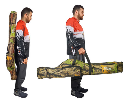 Bolsa Multiuso Para Pesca Camuflada Albatroz (1,10m) Ygb-110