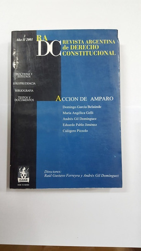 Ferreyra. Derecho Constitucional. Accion De Amparo. 3.